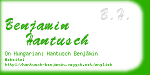 benjamin hantusch business card